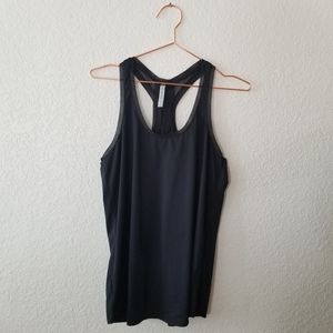 Like New Fabletics Racer Back Tank Top Black M